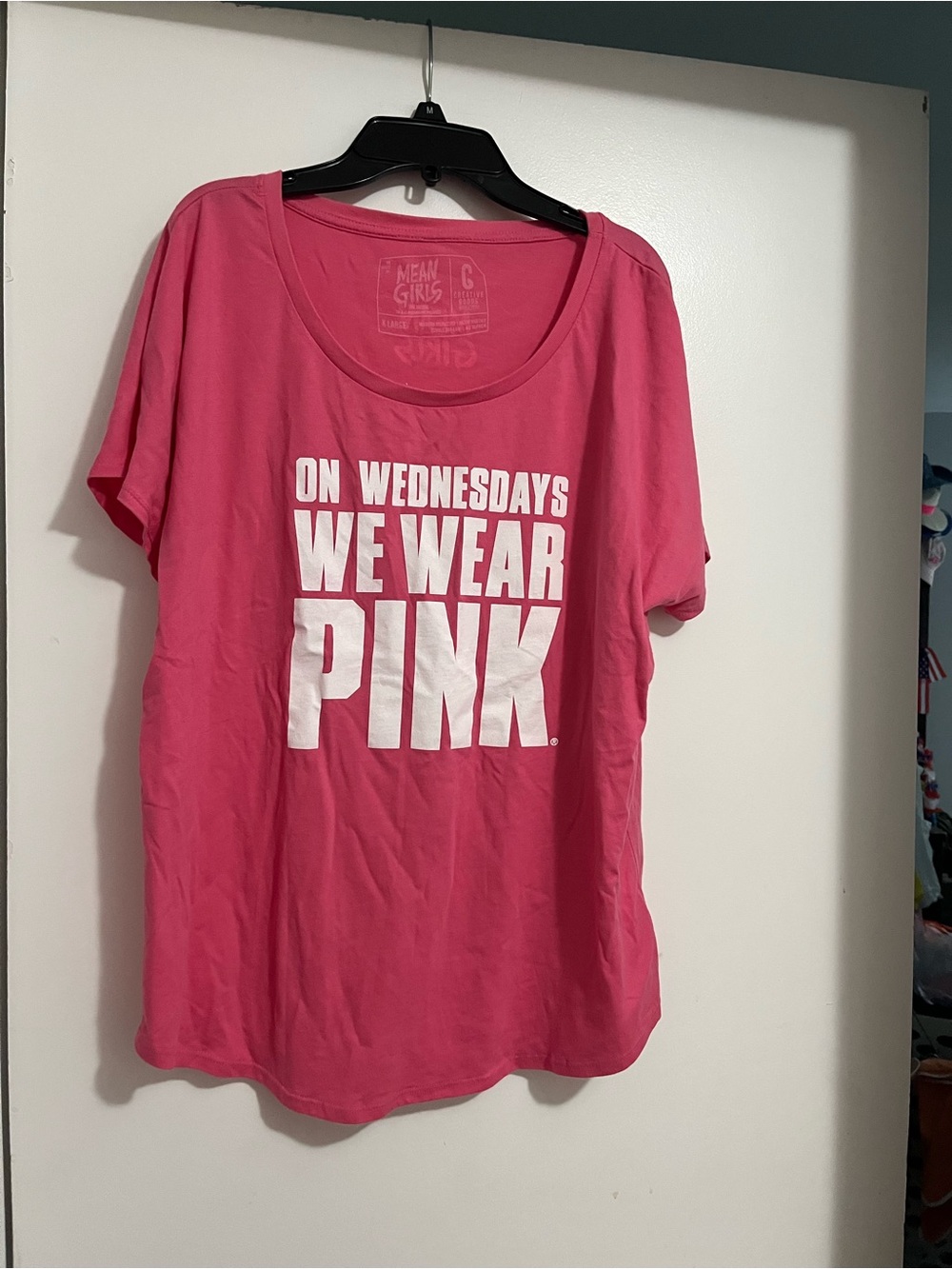 'On Wednesdays We Wear Pink' Graphic Tee - Pink From Mean Girls show